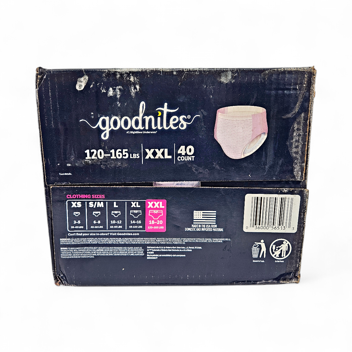 Goodnites Nighttime Leak Free Underwear For Girls (Size XXL) - 40
