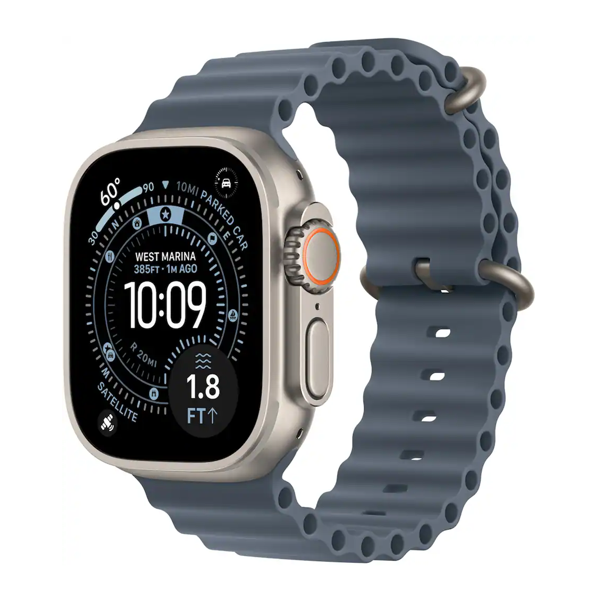 Apple Watch Ultra 3 49mm Cell Natural Titanium Anchor Blue Ocean Apple Watch Ultra 3 49mm Cell Natural Titanium Anchor Blue Ocean