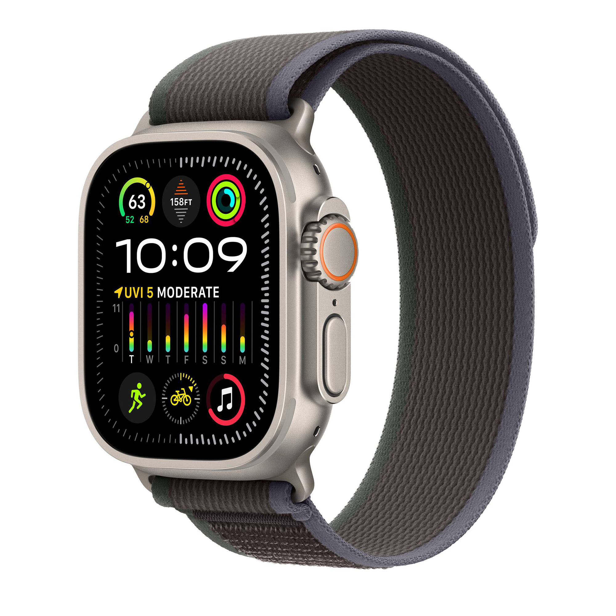 Apple Watch Ultra 2 49mm Cellular Silver Titanium Blue/Black Loop