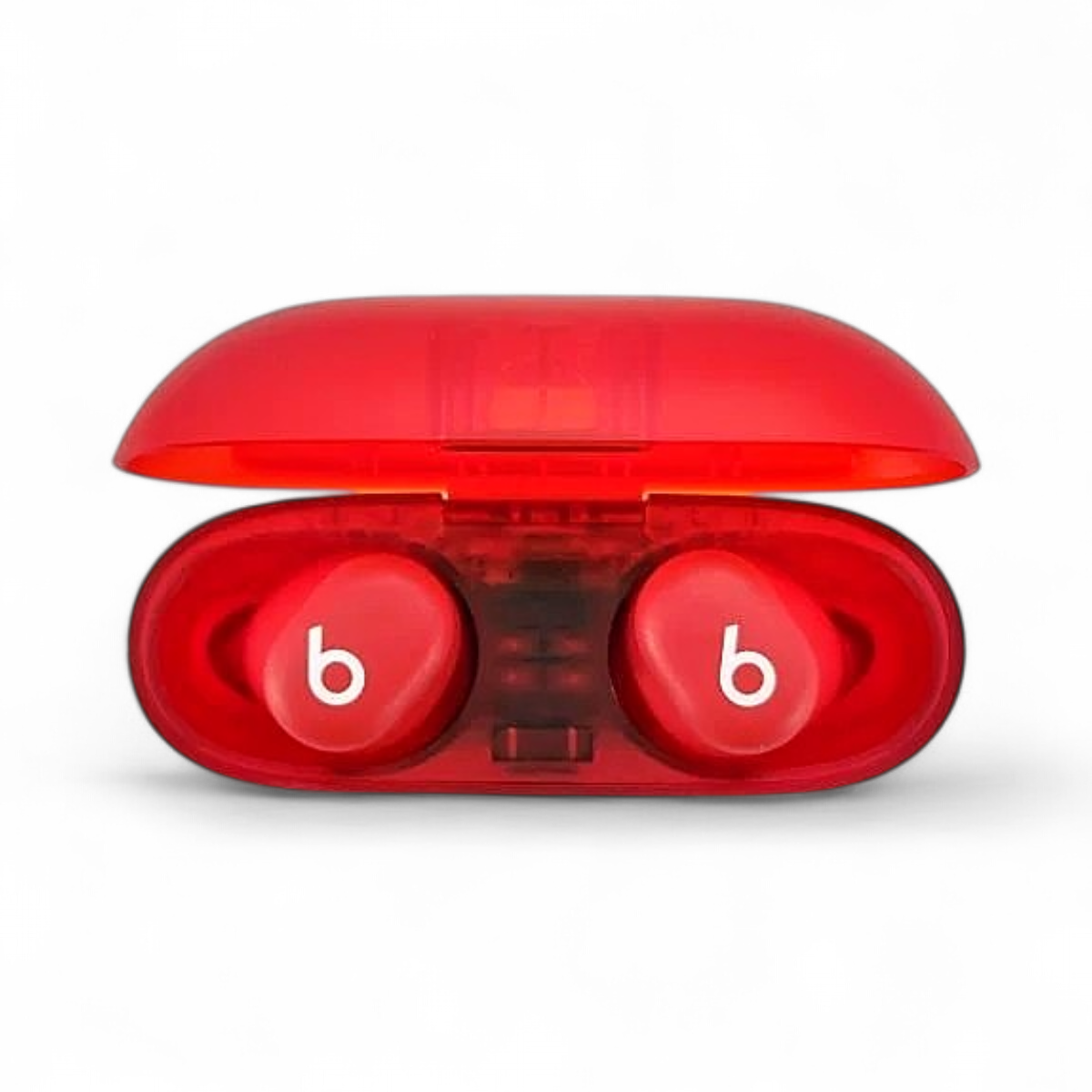Beats Solo Buds True Wireless Bluetooth Earbuds Transparent Red