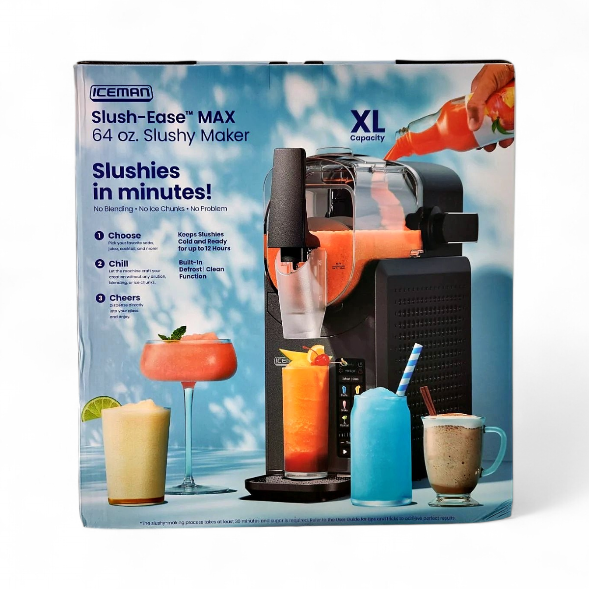 ICEMAN Slush-Ease MAX 64 oz Drink Capacity Slushy Maker with