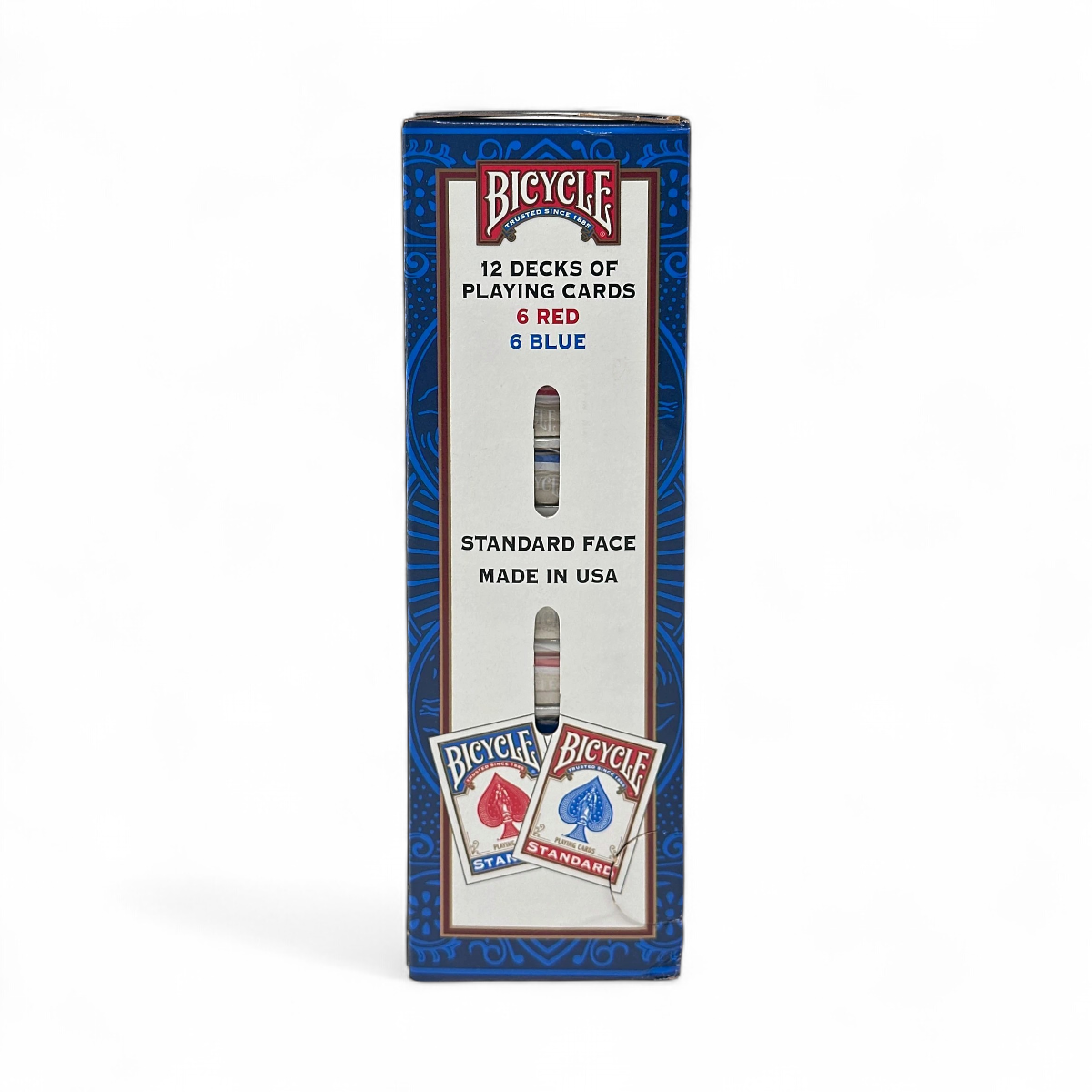 Bicycle 12 Decks of Playing Cards - Standard Face 6-Red 6-Blue | eBay