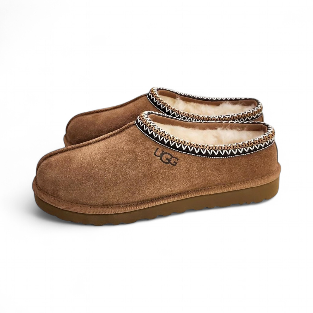 UGG Men's Tasman II Pull-On Suede Slipper (Size 12) Chestnut M