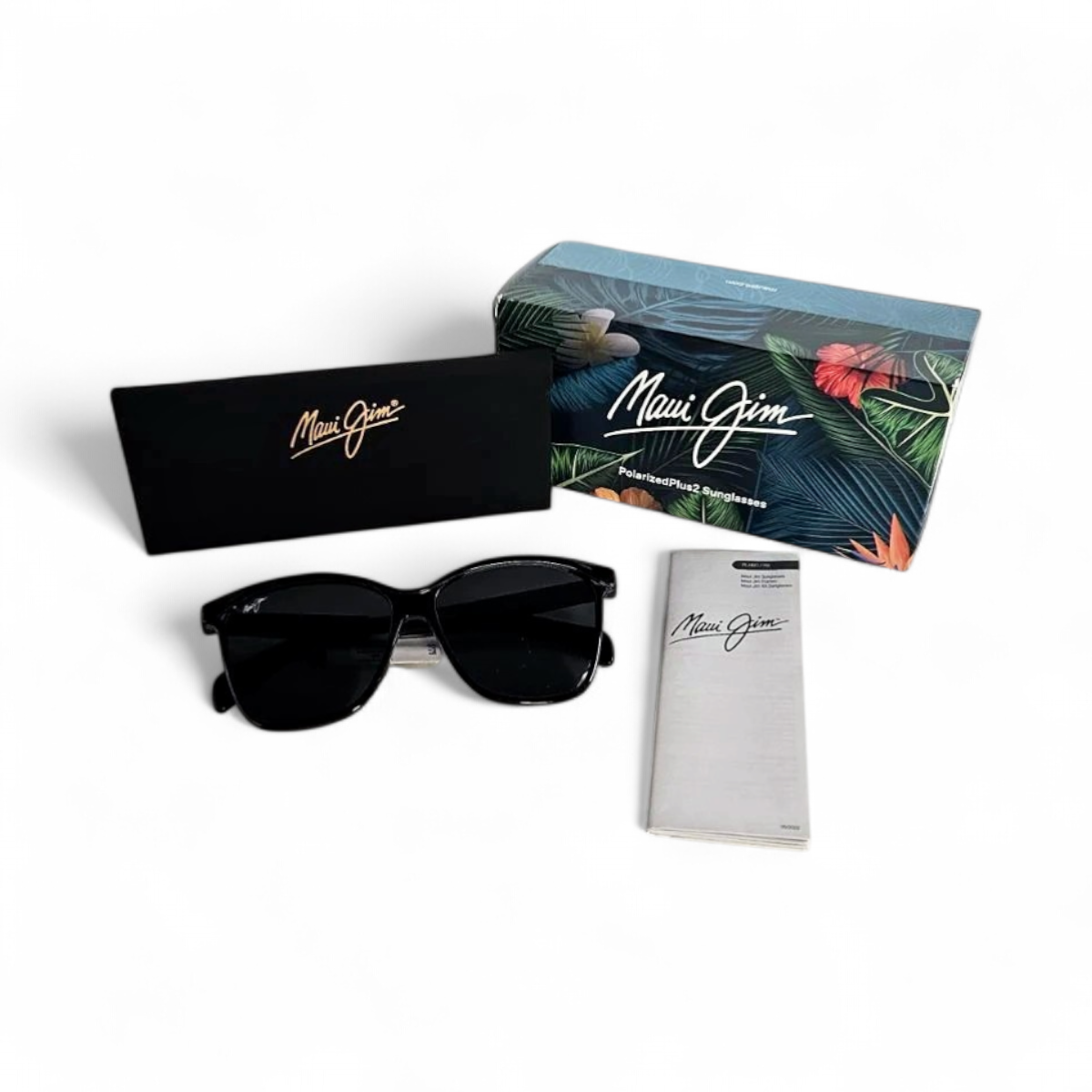Maui Jim Grey Liquid Sunshine Black Gloss Butterfly  display picture 3
