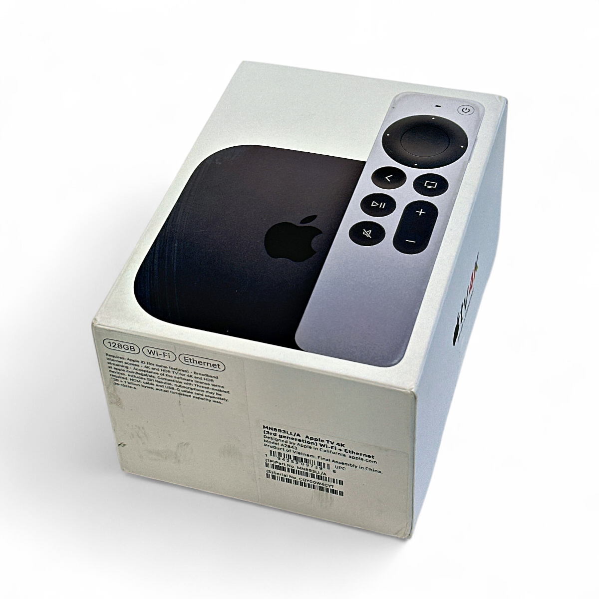Apple TV 4K 3rd Generation 128GB WiFi + Ethernet Media Streamer