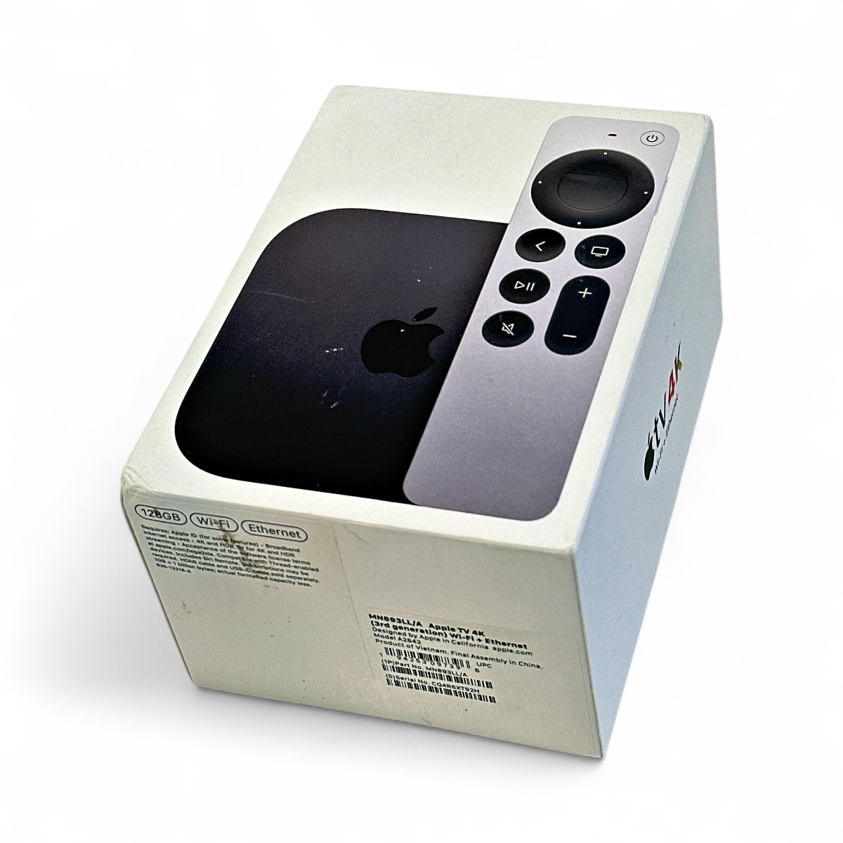 Apple TV 4K 3rd Generation 128GB WiFi + Ethernet Media Streamer