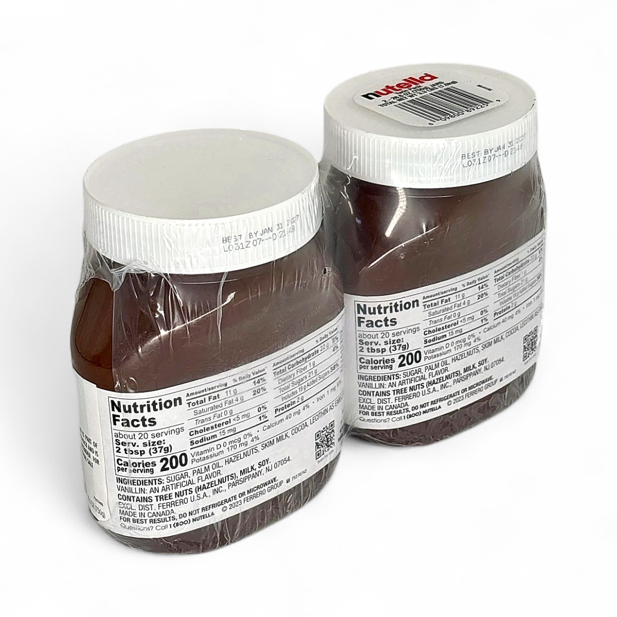 Nutella Hazelnut Spread with Cocoa 26.5OZ 2-Pack 9800892259| eBay