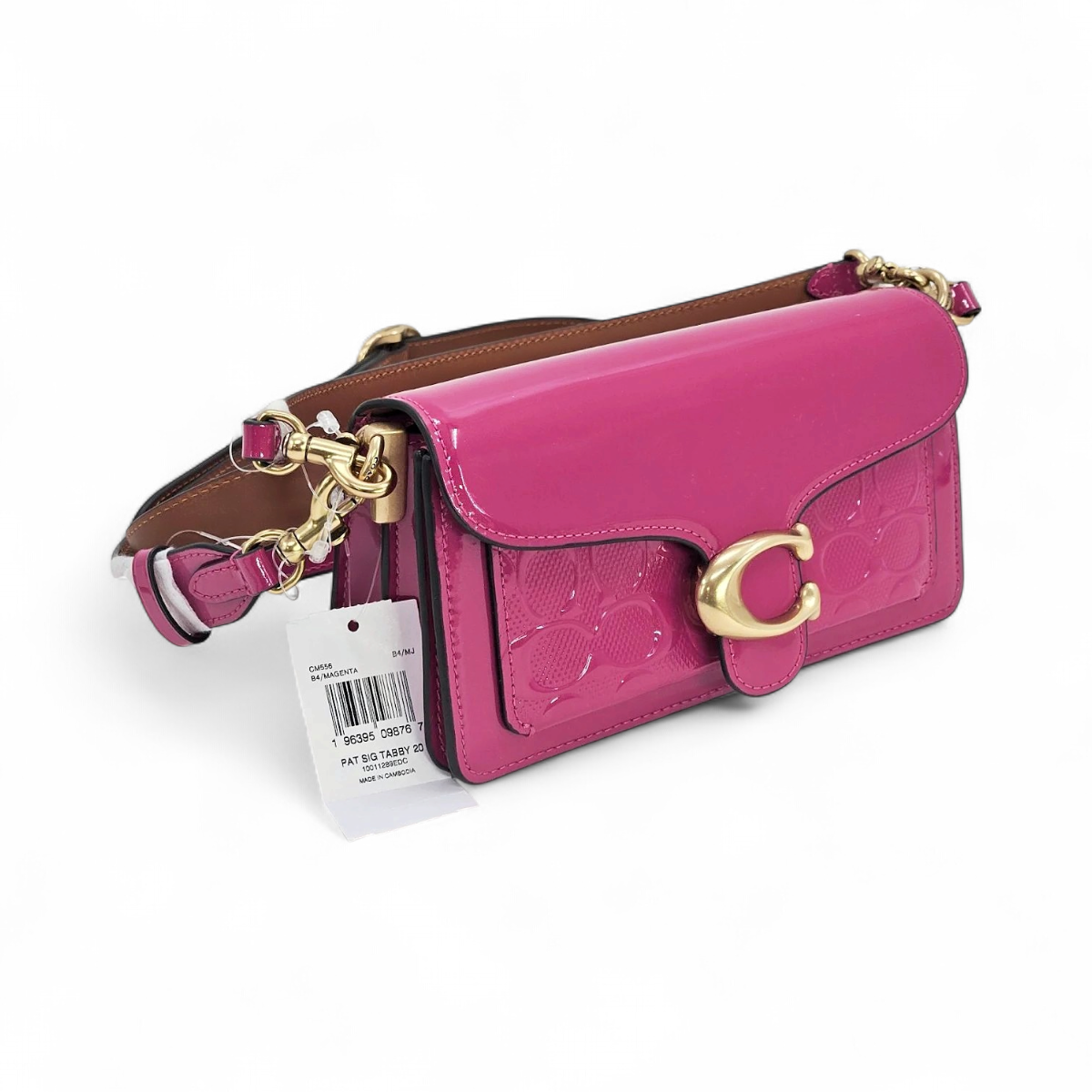 Coach Tabby 20 Patent Leather Womens' Shoulder Bag Magenta CM556