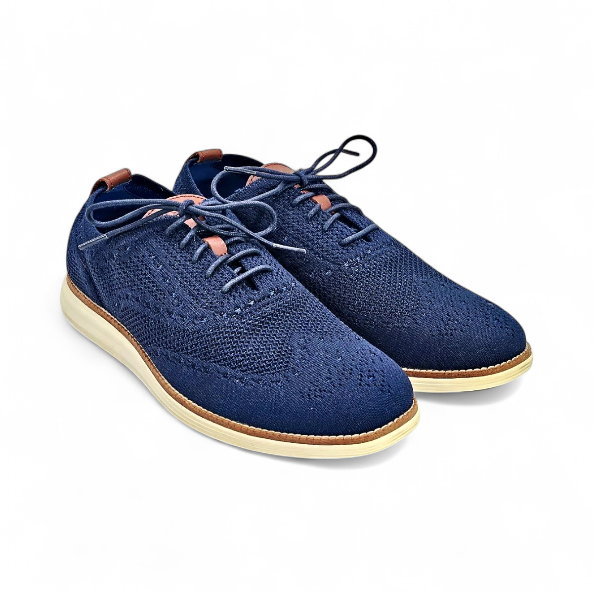 Cole Haan Originalgrand Stitchlite Wingtip Knit Oxfords in Navy Blue Men\'s 10 Cole Haan ØriginalGrand Stitchlite Wingtip Oxford Mens Size  main image 3