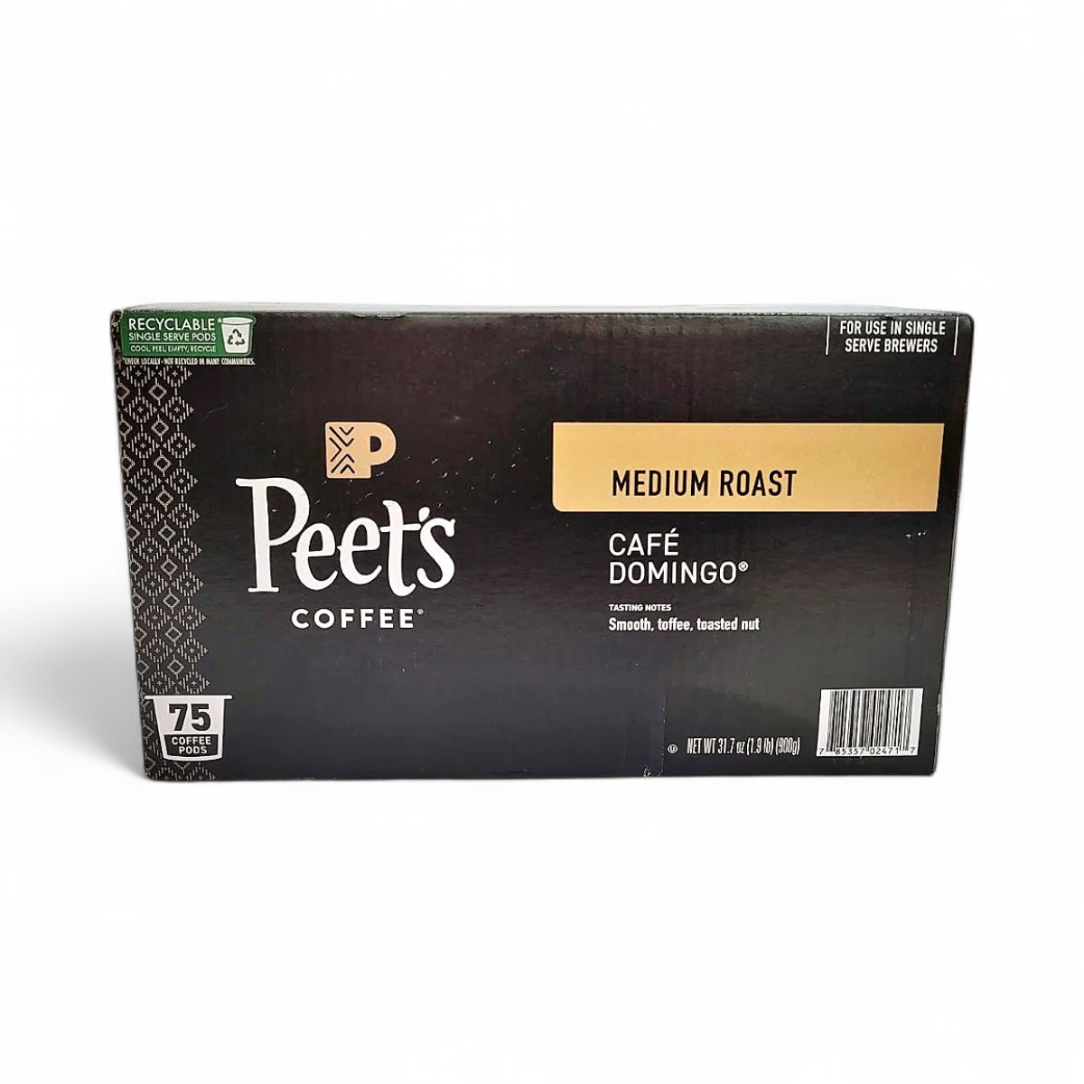 Peet's Coffee Medium Roast K-Cup Pods, Café Domingo, 75 Count | eBay