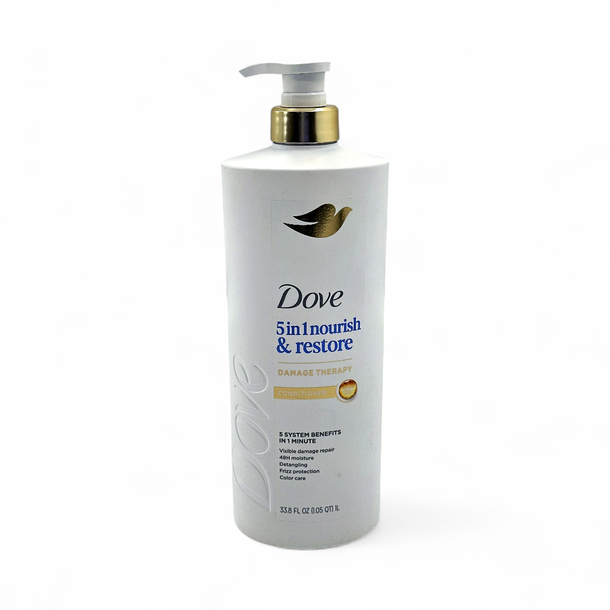 DOVE オール５ミリ　セミドライ Dove 5-in-1 Nourish and Restore Damage Repair Conditioner 33.8 FL