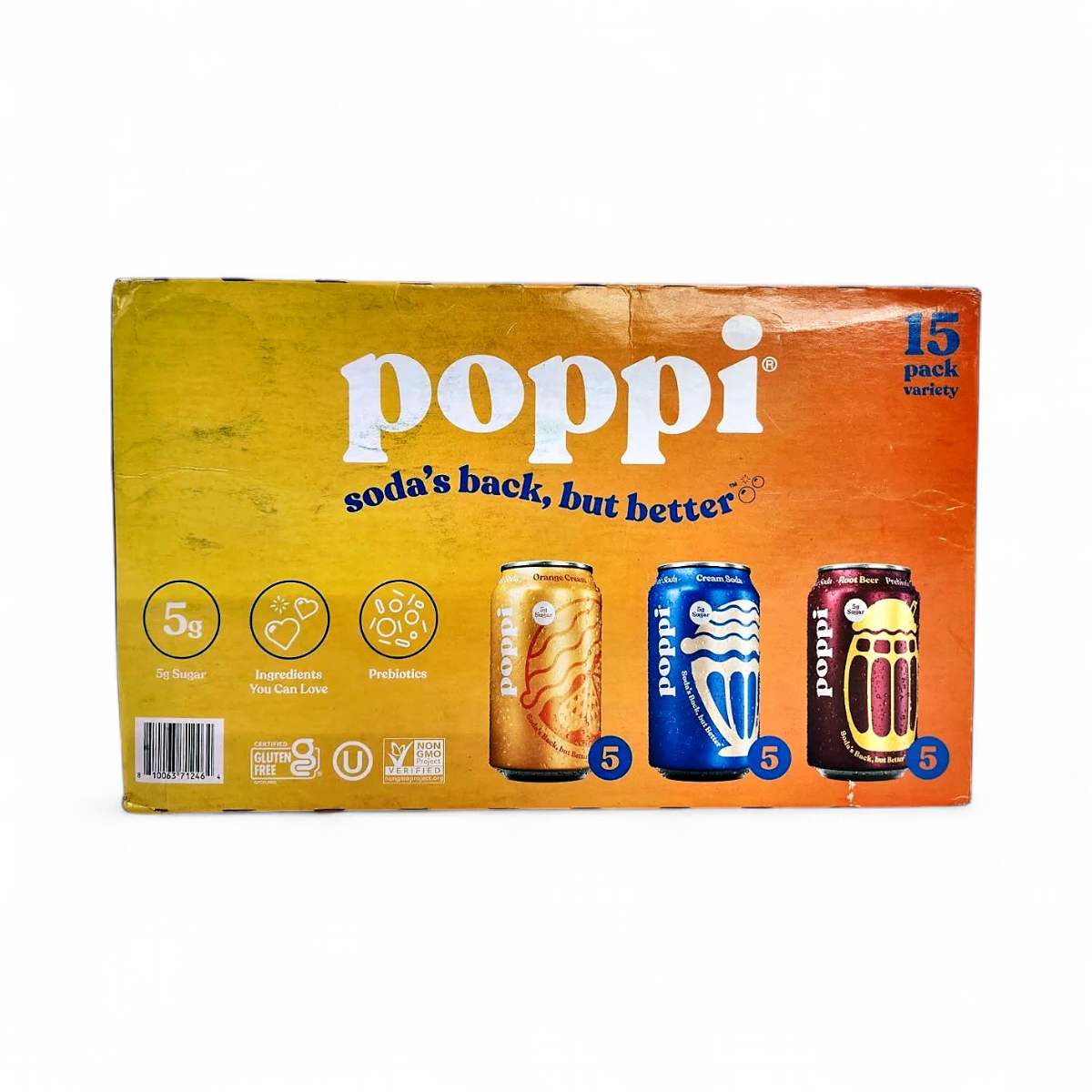 poppi Prebiotic Soda Cream Variety Pack, 12 fl oz, 15 Pack | eBay