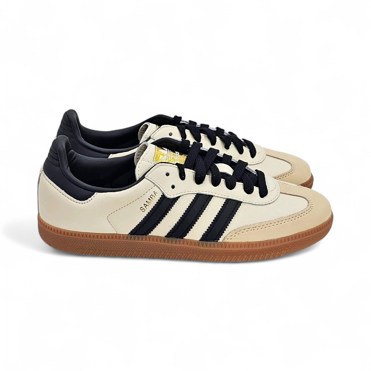 作品オーダー Adidas Women's Samba OG Sneaker Shoe (Size 9) Cream/Black ID0478