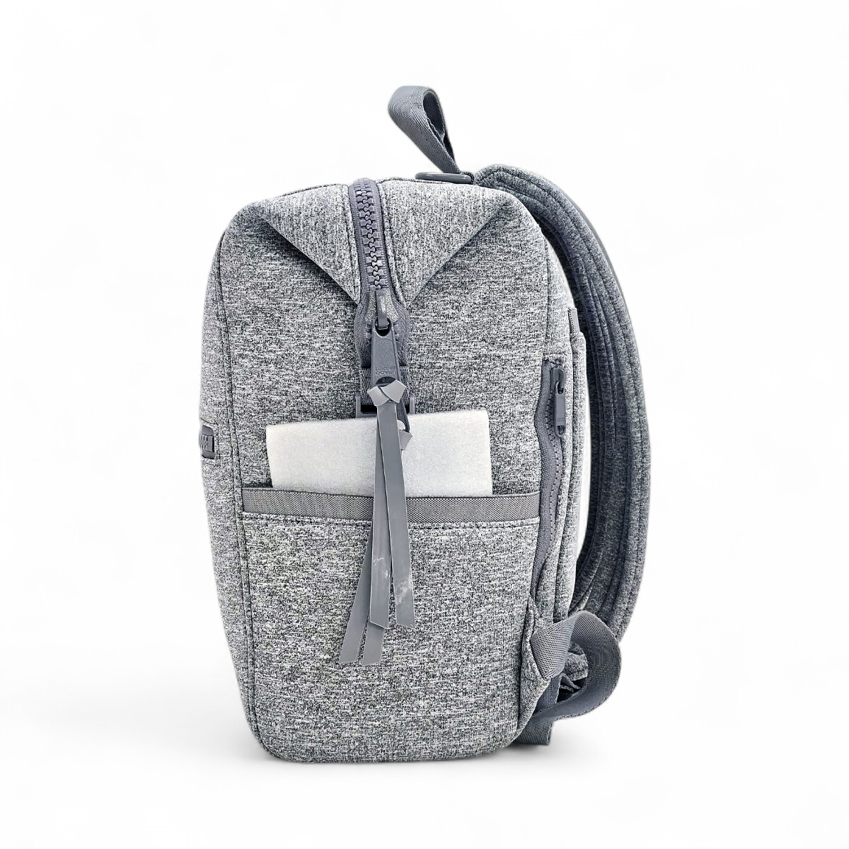 Dagne Dover Silver Quilted Mini Backpack Totes Dagne: Review: Small Dakota in Heather Gray main image 2