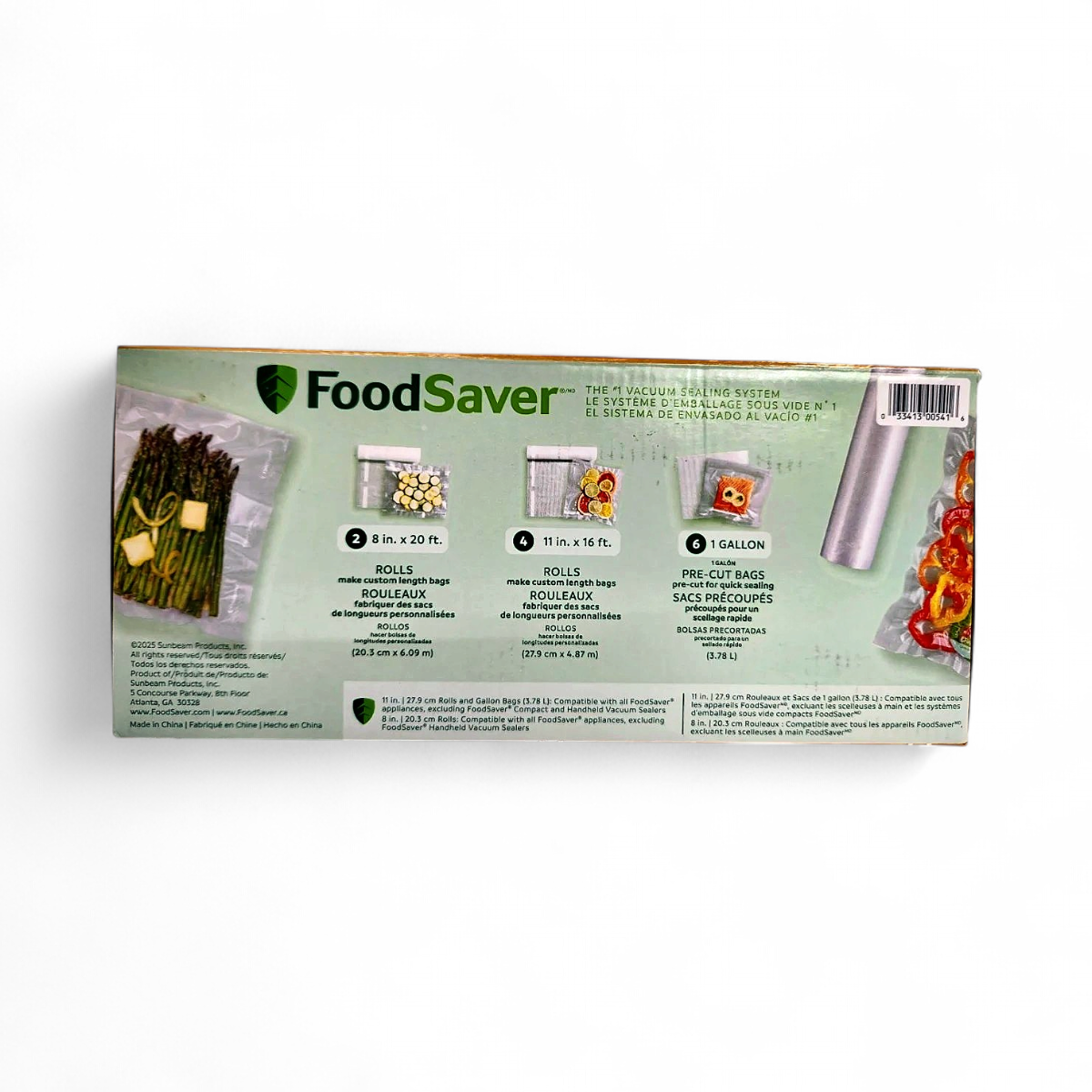 FoodSaver Vacuum Seal Variety Pack, 6 Rolls + 6 Bags | eBay