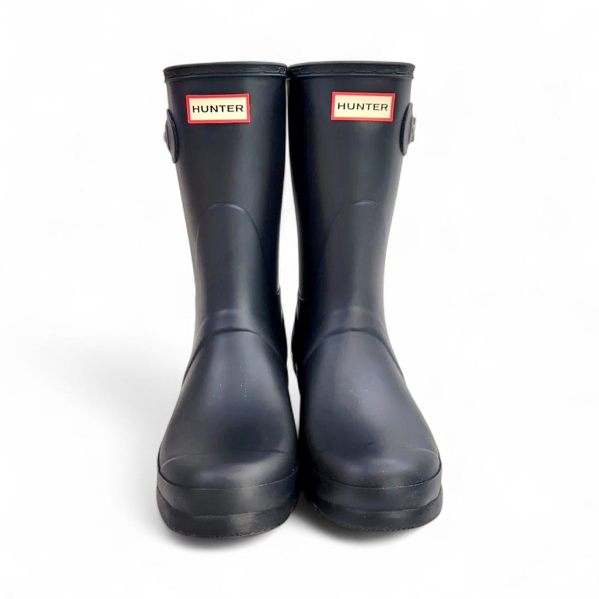 Hunter Original Women's Casual Short Rain Boots (Size 8) Navy