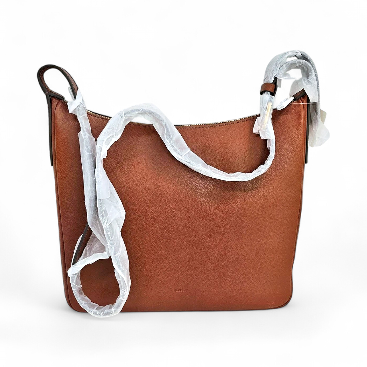 Fossil Cecilia Large Leather Crossbody Shoulder Bag, Brown