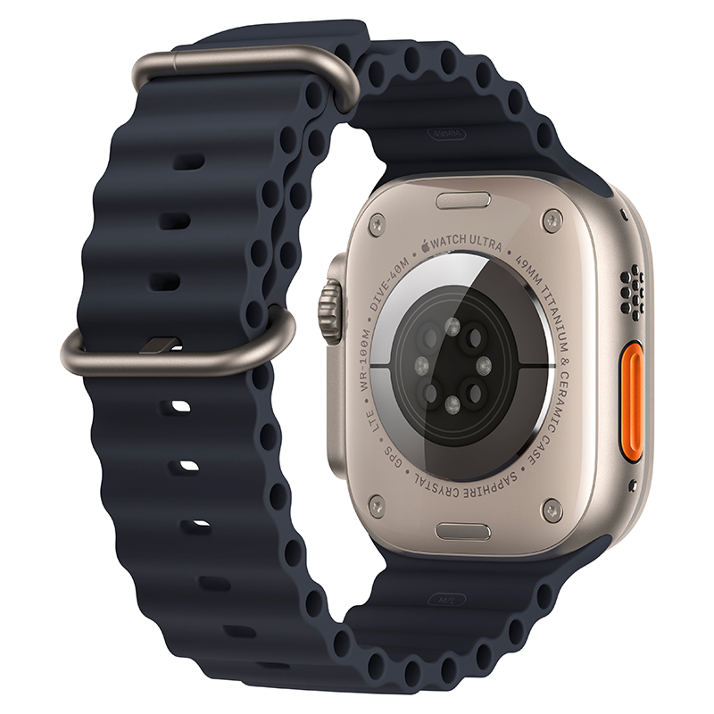 TomTakApple Watch Ultra 49mm ミッドナイト Apple Watch Ultra 49mm Cellular Titanium Case w/ Midnight Ocean