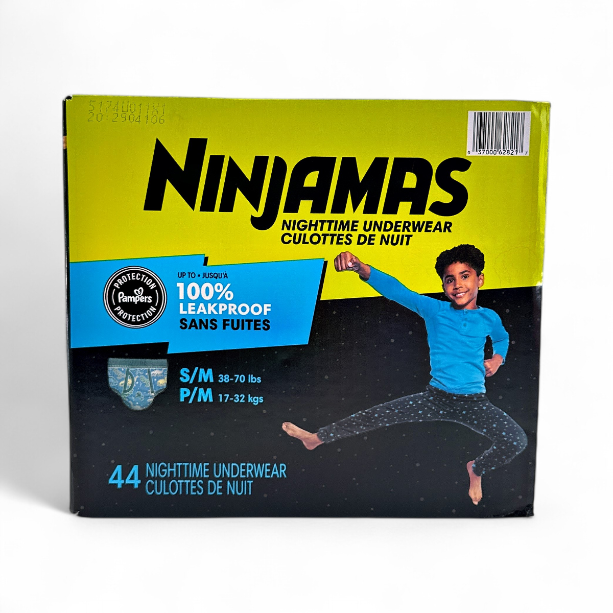 Pampers Ninjamas Nighttime Leakproof Underwear for Boys (Size S/M