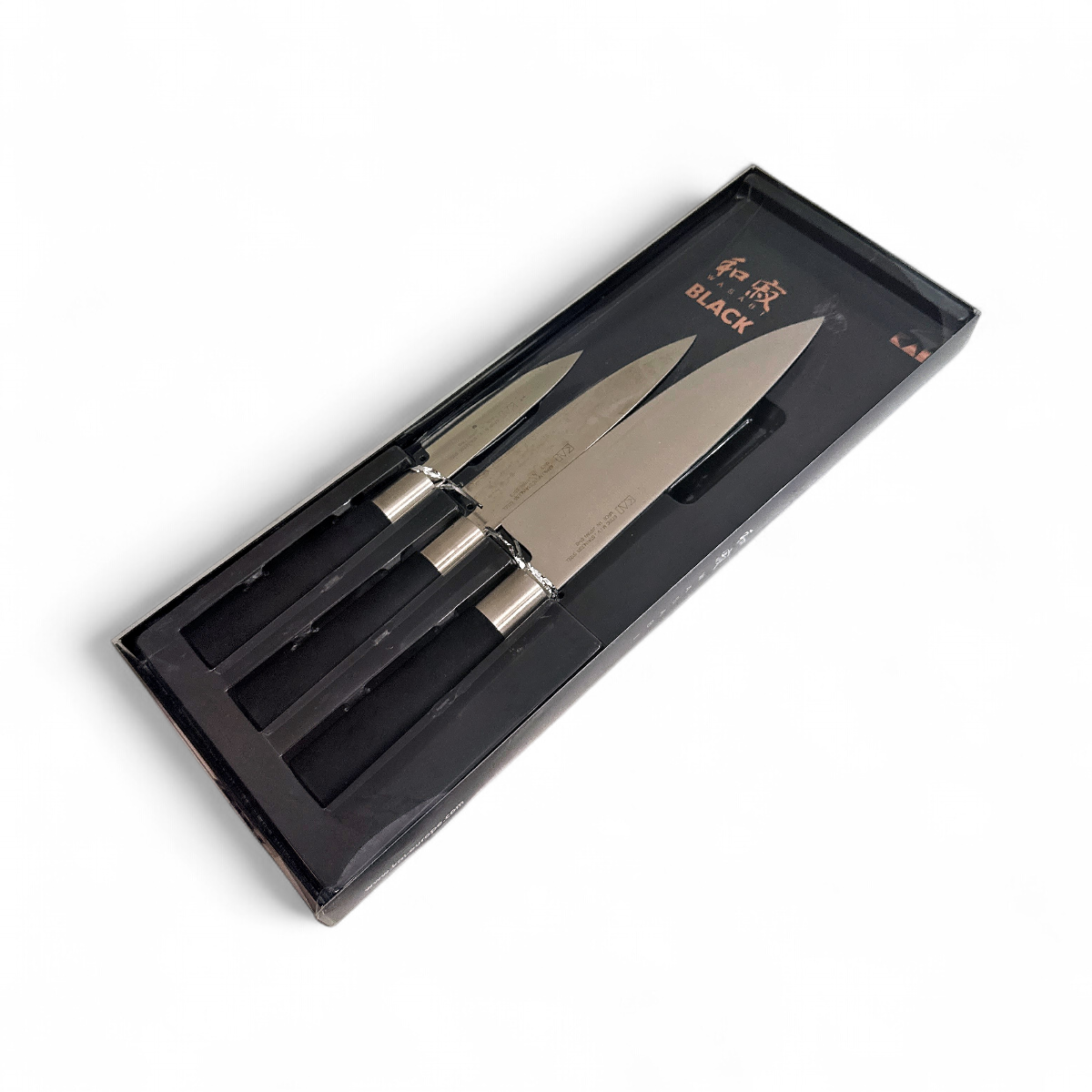 Shun & Kai Wasabi Black 3-Piece Stainless Steel Knife Set 67S-300