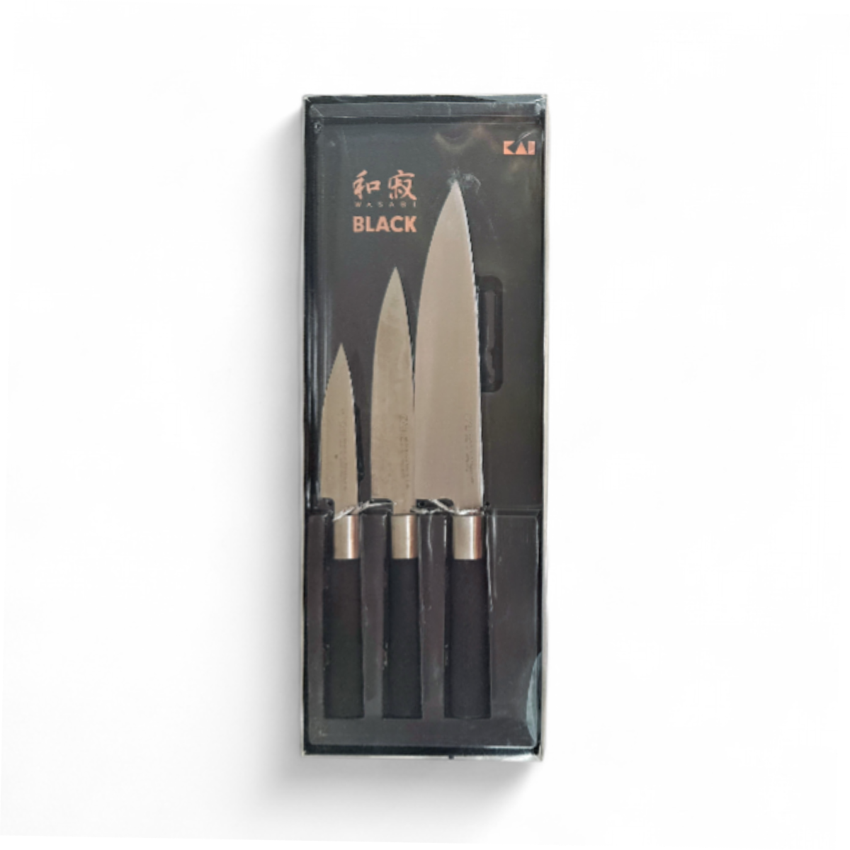 Shun & Kai Wasabi Black 3-Piece Stainless Steel Knife Set 67S-300
